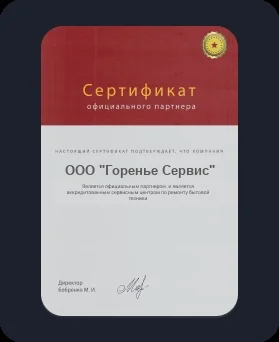Лицензия Gorenje